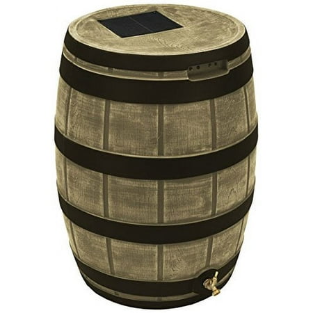 Good Ideas Rain Vault 50-Gallon Rain Barrel - Dark Ribbed - Khaki