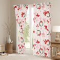 thumbnail image 3 of Homewish Lovely Bow Knot Black Out Curtains,Christmas Flower Wreath Curtains Pack of 2 (42x63 Each),Red Pink Green Bedroom Curtains For Girl Kids,Microfiber Bedroom Decor, 3 of 6
