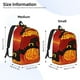thumbnail image 2 of Easygdp Halloween Pumpkin Mochila de Lona Resistente para Laptop, Compatible con Laptops de 15 a 17 pulgadas, Ideal para Escuela, Trabajo y Viajes-Small, 2 of 5