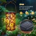 thumbnail image 5 of Qoosea Solar Lanterns Outdoor Waterproof, Colorful LED Hanging Metal Solar Powered Lights for Garden, Patio, Porch, Yard Decorations for Outside, 5 of 9