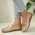 thumbnail image 2 of YLYL Women's Suede Leather Penny Loafer Slip on Comfort Casual Business Work Moccasins Flats Shoes, 2 of 7