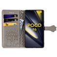 thumbnail image 3 of Funda Cartera FOXDOCK para Xiaomi Poco F6 5G , Flip PU con Relieve de Gatos y Perros, Tarjetero y Soporte, 3 of 6