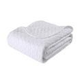 thumbnail image 6 of MarCielo 3 Piece 100% White Cotton Quilt Set Lightweight Bedspread Bed Coverlets Comforter Set, Geometry (Queen), 6 of 9