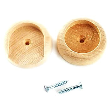 

6Pc Madison Mill Closet Pole Socket Set ~ Wood Fits 1 3/8 Pole