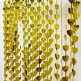 thumbnail image 6 of BalsaCircle Metallic Gold Heart 6 feet Foil Tassels Fringe Backdrop Curtains Party Events, 6 of 8