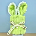 thumbnail image 6 of Easter Bunny Fleece Towel, Soft Fluffy Cute Animal Shaped Towel, Highly Absorbent Quick Drying Bath Towel, Perfect Holiday Gift for Family, 3.54*5.9in, Green, 6 of 6