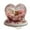 B, variant on Valentine's Day Heart Shaped Bear Flower Ornament, 2D Flat Plastic Table Decoration, Pretty Cute Rotating Base Rose Bear Acrylic Flat Ornament for Home Office, Romantic Gift for Wedding, Anniversary