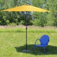 thumbnail image 4 of LB International 7.5' Octagon Solid Outdoor Patio Market Umbrella with Hand Crank - Yellow, 4 of 4