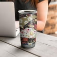 thumbnail image 4 of 20 Oz Pioneer Flower Coffee Tumbler Double Wall Insulated Stainless Steel Water Bottle | Metal Reusable Thermoses Flask with Cup Cap | Leak & Sweat Proof with Anti-Dust Lid, 4 of 7