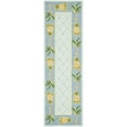 thumbnail image 3 of SAFAVIEH Chelsea Imani Paradise Lovers Wool Runner Rug, Light Blue/Blue, 2'6" x 8', 3 of 10