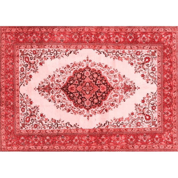 Ahgly Company Indoor Rectangle Persian Red Traditional Area Rugs, 4' x 6'