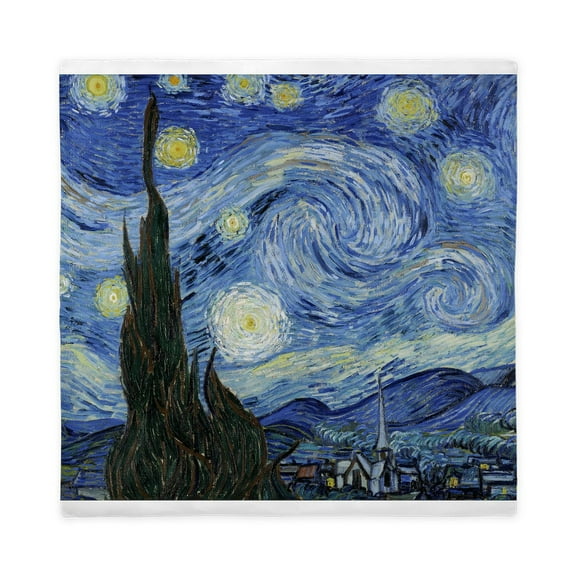 CafePress - Van Gogh Starry Night Queen Duvet Cover - Queen Duvet