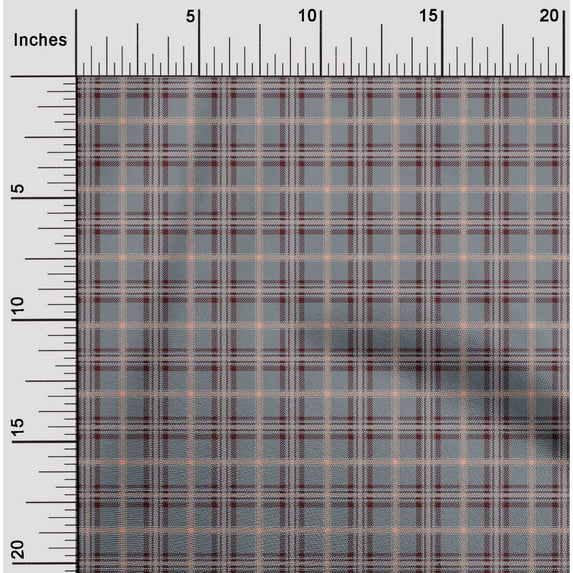 oneOone Viscose Jersey Fabric Tartan Check Fabric Prints By Yard 60 Inch Wide