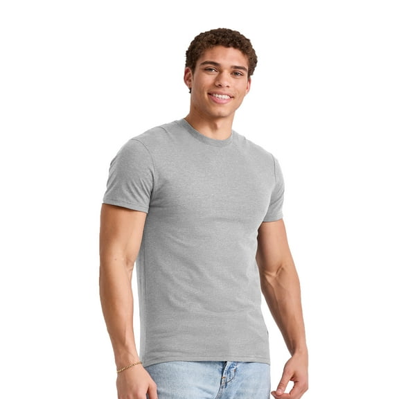 Hanes Men's Originals Lightweight Cotton Crewneck T-Shirt with Short Sleeves, Sizes S-4XL