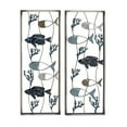 thumbnail image 5 of DecMode Blue Metal Fish Wall Decor (2 Count), 5 of 7