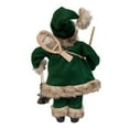 thumbnail image 3 of Kurt Adler 18.5-Inch Kringles Winter Green Santa with cane and lamp decoration, 3 of 6
