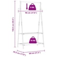 thumbnail image 2 of vidaXL Clothes Rack with Shelves 37.8"x17.9"x59.3" Bamboo, 2 of 8