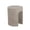 LIGHT GREY + Concrete#74E, variant on Lightweight Concrete Side Table with Travertine Finish for Indoor Outdoor Use, Beige Hourglass Accent Table, 15.5x15.5x18 Inches