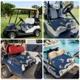 thumbnail image 6 of Golf Cart Seat Covers for 2 Seater, Coastal Wave Soft Microfiber Cart Seat Towel Blanket, Japanese Style Ocean Fish Blue Absorbent Breathable Non Slip Bench Seats Protector for Golf Course 51"x31", 6 of 9