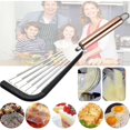 thumbnail image 2 of Stainless Steel Fish Spatula With Silicone Edge Non-stick Pan Heat-resistant Fish Spa, 2 of 5
