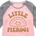 thumbnail image 3 of Instant Message - Dyngus Day - Little Pierogi - Polish Holiday Celebration - Toddler & Youth Girls Raglan Graphic T-Shirt, 3 of 6
