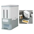 thumbnail image 3 of GROWTH TANK Food Grain Storage Container,Cereal Rice Dispenser Gray Divide, 3 of 9