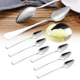 thumbnail image 2 of LMTODLFG Grapefruit Spoons Serrated Edge Stainless Steel Grapefruit Utensils Tool Dessert Spoons for Citrus Lemon Kiwi Salads Melon Lime Pitaya Apple Fruit Puree Set of 6, 2 of 8