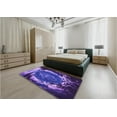 thumbnail image 4 of Ahgly Company Indoor Square Patterned Crocus Purple Area Rugs, 8' Square, 4 of 6