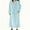 Sky Blue, variant on Aobny Flannel Mumu Nightgown Women with Pocket Long Sleep Shirt Blue Long Sleeve Crew Neck Womens Holiday Pajamas,L