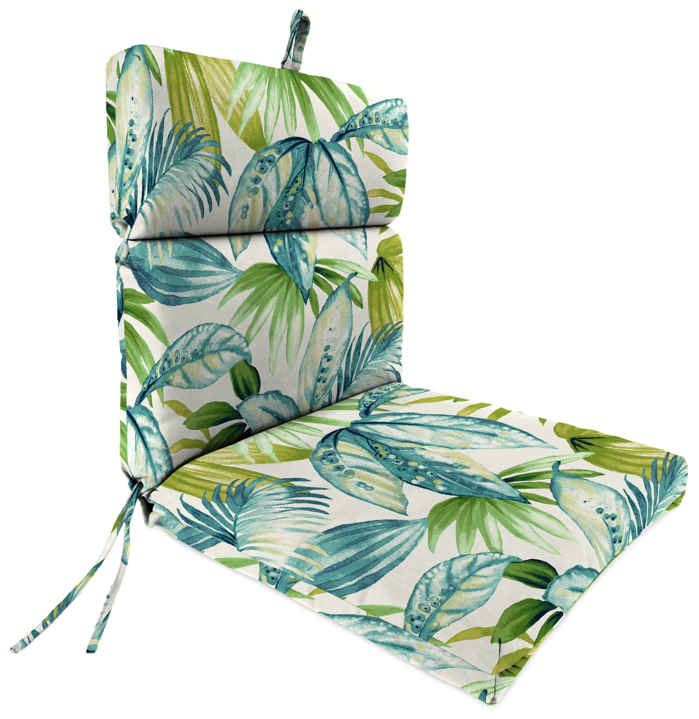 Blue//Green Set of 2 Pillow Perfect Outdoor//Indoor Soleil Squared Corners Seat Cushion