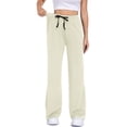 thumbnail image 3 of Cadmus Womens 30" High Waist Wide Leg Sweatpants Drapey Soft Casual Drawstring Workout Pants with Pockets, 3 of 9