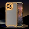 thumbnail image 4 of Compatible with iPhone 15 Pro Case Clear Luminous Case Glow in The Dark Noctilucent Luminous Space Nebula Slim Fit Cover Protective Anti Scratch Cases Thin Translucent Protective Case Orange, 4 of 12