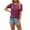 Wine, variant on Lzobxe Womens Tops Casual Solid Color Short Sleeve Round-Neck Blouses,Sizes S-2XL