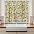 thumbnail image 2 of Ambesonne Deer Kitchen Curtains, Ornate Animal, 55"x45", Olive Green Pale Green, 2 of 3