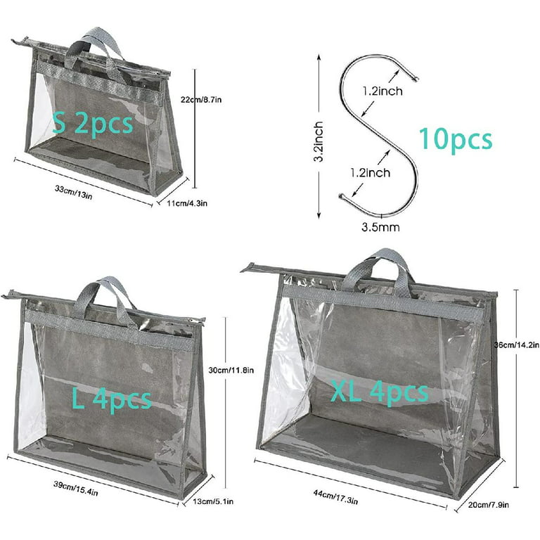 Handbag Storage Organizer Dust Bags for Purses Handbags Closet Clear Purse  Protector Storage Bag Dust Cover