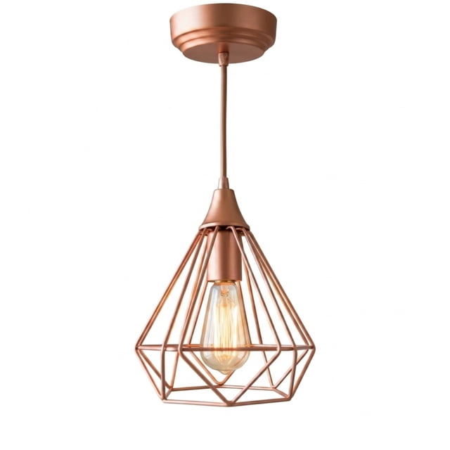 Lámpara Colgante Vintage Cityluz Rubí E27 Altura Ajustable