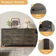 thumbnail image 5 of YouTrend 9 Drawer Farmhouse Dresser,Wood Adult Rustic Chest of Drawer with Metal Handles for Bedroom Living Room Hallway,Vintage Black, 5 of 11