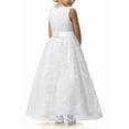 thumbnail image 4 of Mercatoo Little Girl Princess Dress Floral Tulle Sleeveless Dress Princess Pageant Birthday Party Pageant Prom Maxi Dress, 4 of 4