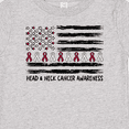 thumbnail image 4 of Inktastic Head and Neck Cancer Awareness- Flag and Ribbon Boys or Girls Baby T-Shirt, 4 of 5