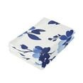 thumbnail image 3 of Blue Ink Flower on A White Background Hand Towel Absorbent Bath Towels for Bathroom Sports Gym(28.3" X 14.4") Set of 2, 3 of 8