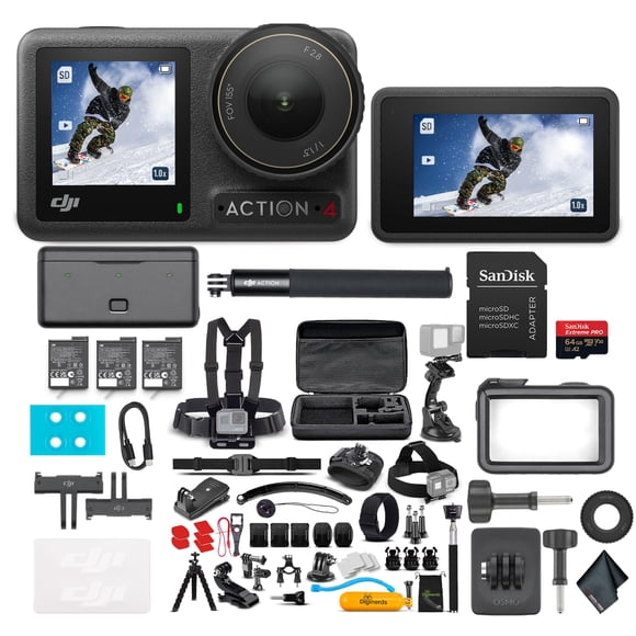 Cámara de acción DJI Osmo Action 4 Adventure Combo 4K UHD