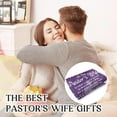 thumbnail image 2 of Pastor''s Wife Appreciation Gifts, Thank You Gift Throw Blanket, Religious,Christian,Birthday,Christmas,Appreciation Day Presents for Pastor Wife, for Bed Soft 60"x 50", 2 of 6