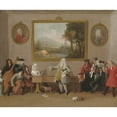 thumbnail image 3 of Marco Ricci 23x20 Black Modern Framed Museum Art Print Titled - An Opera Rehearsal, 3 of 5