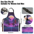 thumbnail image 3 of Yayeee Chief Kitchen Apron with Pockets for Cooking Water Resistant Unisex Adjustable Neck Strap, Green Digital Art, 3 of 7