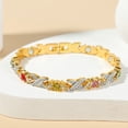 thumbnail image 2 of Ladies' Interlocking Gold And Diamond Magnet Bracelet, 2 of 2