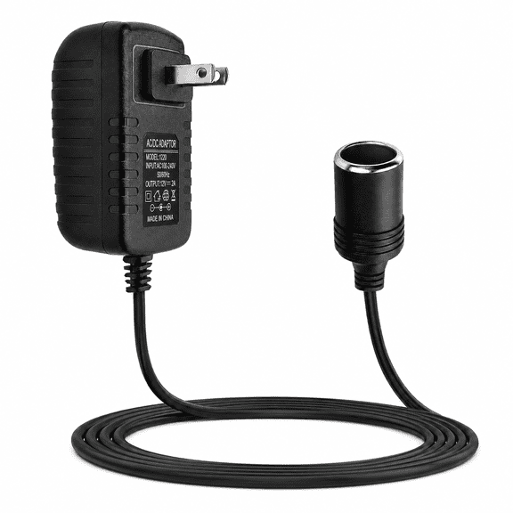 AC to DC Converter 12V 2A 24W Car Cigarette Lighter Socket 110-240V to 12V AC/DC Power Adapter