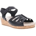 thumbnail image 1 of Women's Propet Maya Wedge Quarter Strap Sandal Black, 1 of 6
