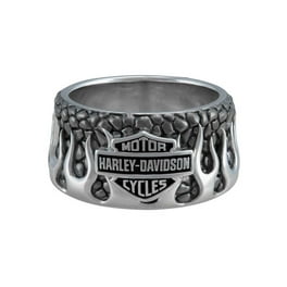 Harley-Davidson Men's Bar & Shield Decorative Band Ring