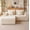 White, variant on SOBREMESA 80 Inch Modular L Shaped Cloud Sectional Sofa Bed, Boneless Memory Foam Corduroy Floor Couch with Ottoman, Built-in Cup Holders & Side Storage Pockets, Tool-Free Setup, White