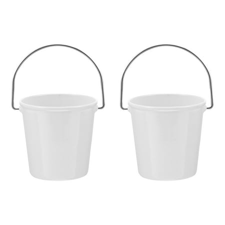 

OUNONA Bucket Metal French Fries Mini Buckets Food Tiny Container Ice Wedding Set Serving Dip Chip Fast Miniature Basket Snack